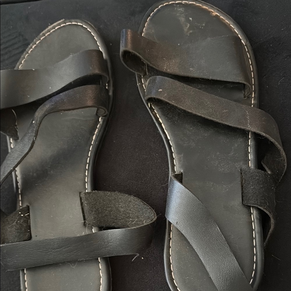 Black Strappy Sandals
